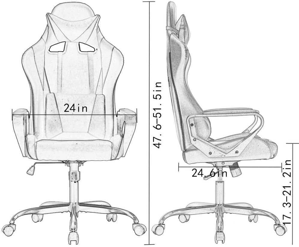 Comfort Chair with Back Support Gaming & Office