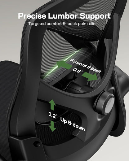 FlexForm™ Ultra Ergonomic Mesh Office Chair High Back Desk Chair Adjustable Lumbar