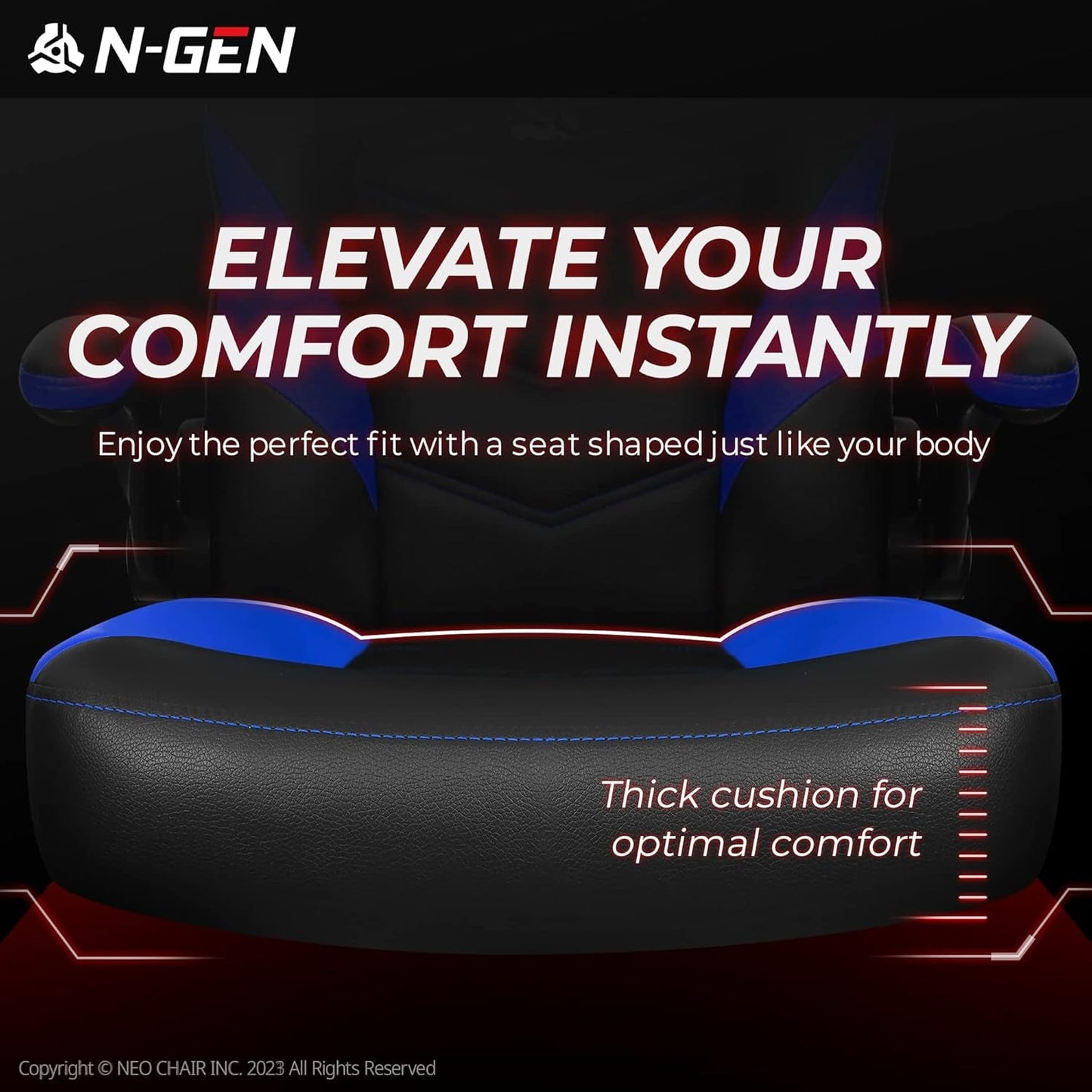 N-GEN Video Gaming Chair Ergonomic